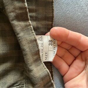 Olive Green Denim Pants